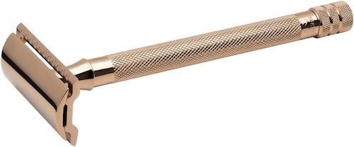 Rasierhobel 24G | langer Griff | rosé gold | Gradschnitt