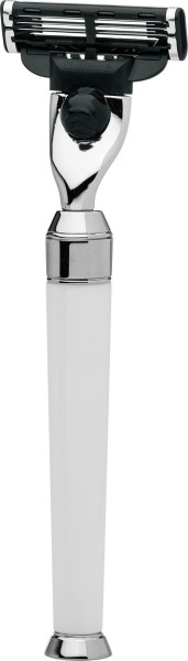 Rasierer | Gillette® Mach3® | Edelharz weiß "Serie Premium Design Paris"