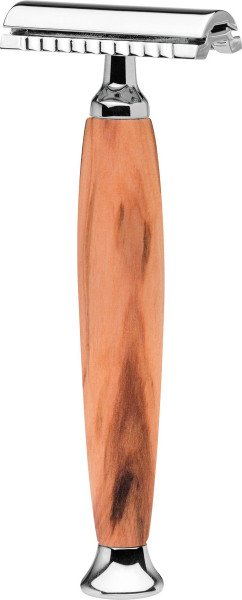 Erbe Rasierhobel Tradition Olivenholz "MILANO"