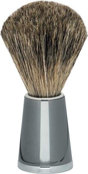 Erbe Rasierpinsel Dachshaar Metall Titan veredelt "Premium Design NEW YORK"