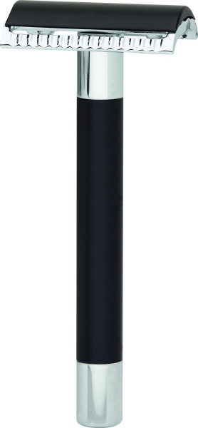 Rasierhobel Aluminium schwarz "Serie Berlin"