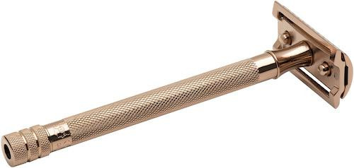 Rasierhobel 24G | langer Griff | rosé gold | Gradschnitt